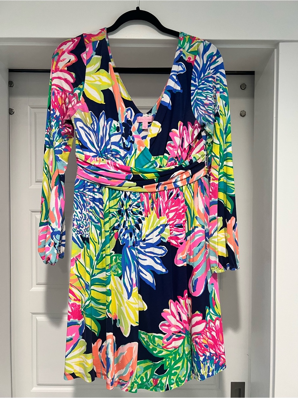 Lilly Pulitzer Women’s vibrant long sleeve floral dress